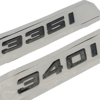 3D ABS Глянцевые Черные Автомобильные Буквы Для BMW 335i Логотип Эмблема Надпись 340i E90 E92 F30 G20 F31 Значок Заднего Багажника Наклейка Аксессуары