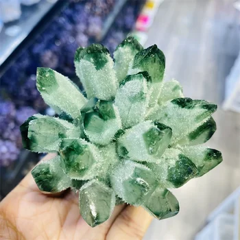 300-900 г натурального зеленого призрачного кристалла кварца Phantom, образец для заживления