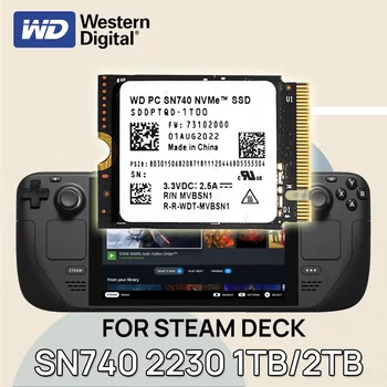 Твердотельные Накопители Western Digital WD SN740 2 ТБ M.2 2230 NVMe PCIe Gen 4.0x4 SSD для Ноутбука Steam Deck Rog Ally Computer