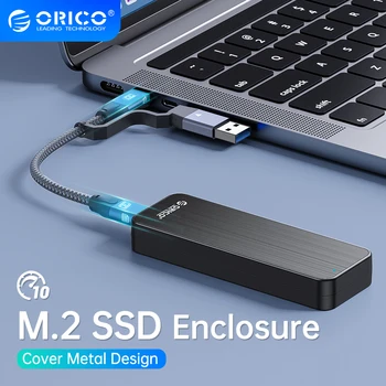 Корпус ORICO M2 NVMe USB3.2 Gen2 Type C 10 Гбит /с PCIe SSD Корпус M2 SSD Корпус со Встроенным металлическим радиатором Корпус твердотельного накопителя
